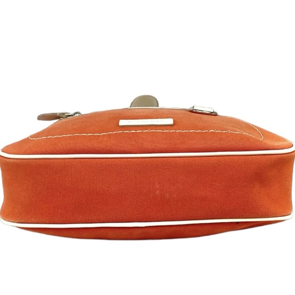 Burberry Orange Canvas and Leather Medium Shoulder Hobo bag - Picture 6 of 10